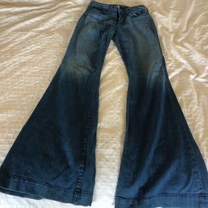 High waisted True Religion bell bottom jeans